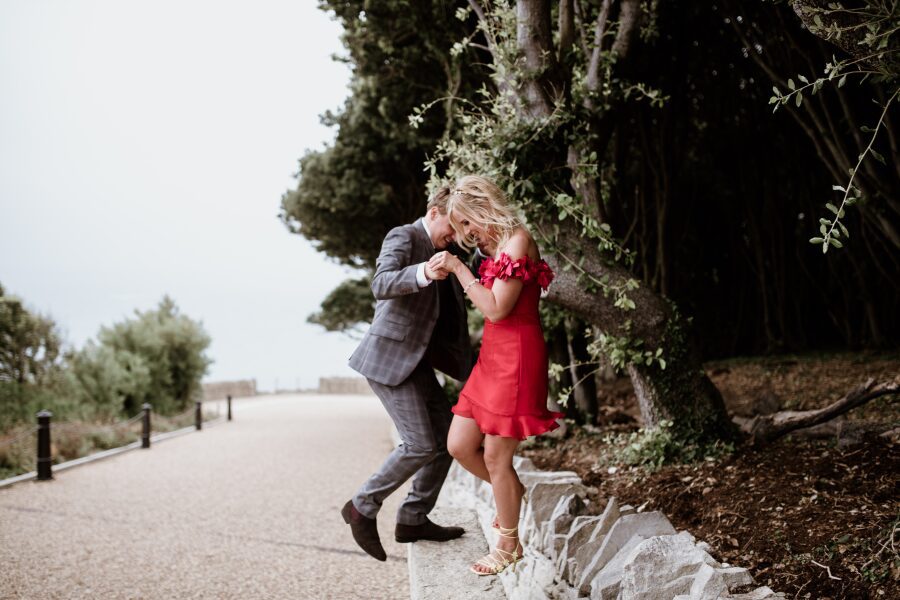 Red Custom bespoke made to measure summer uk short wedding dress