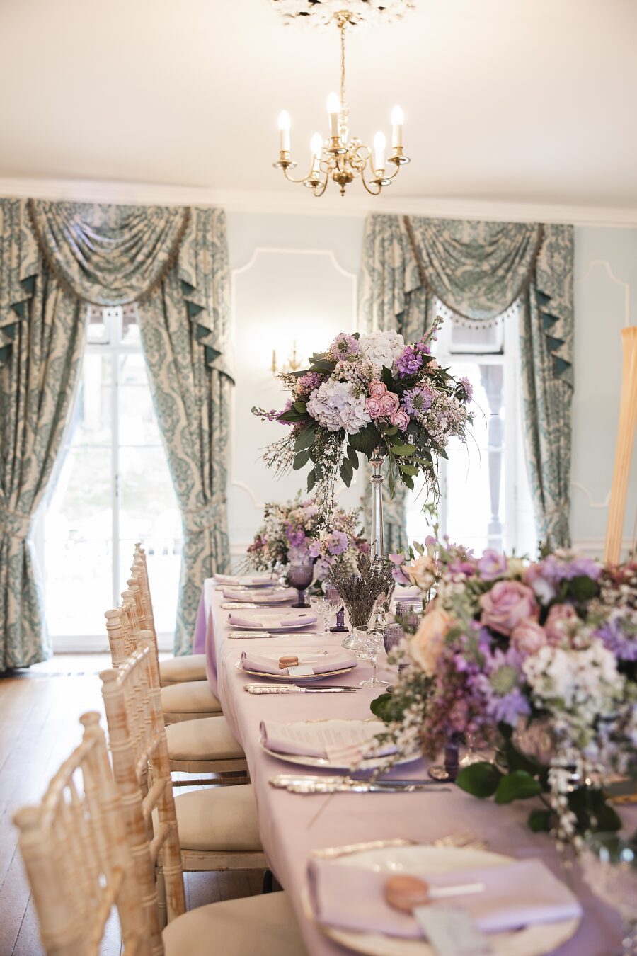 regal regency period historical marie antoinette Versailles inspired pastel top table