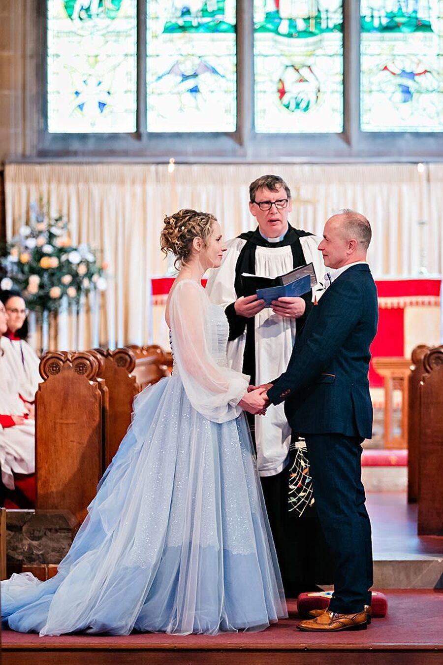 disney princess vintage cinderella sparkling sparkly pretty blue wedding dress