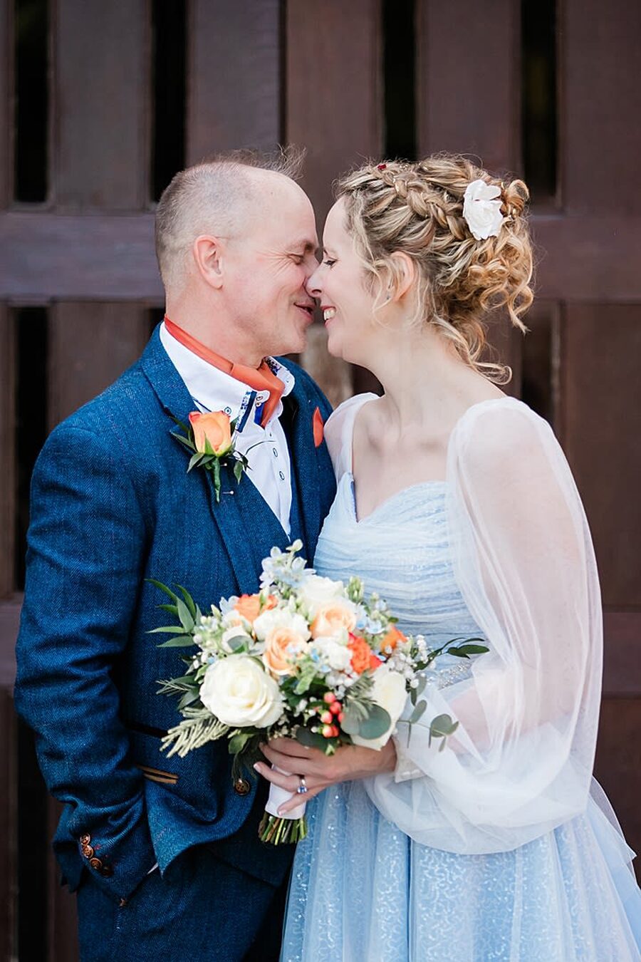 sequin white blue fun unusual alternative pretty quaint quirky wedding dress