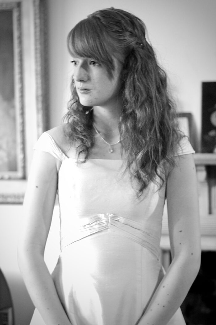 custom silk bridesmaid dress handmade to order with sash