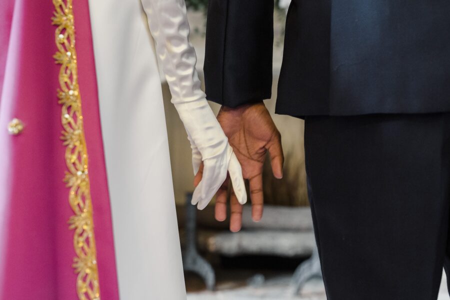 iconic bridgerton secret hand touching moment period drama romance