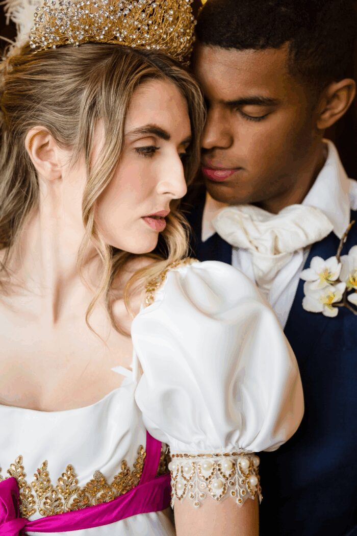 fantasy romantasy book boyfriend bridgerton mixed race bride groom wedding