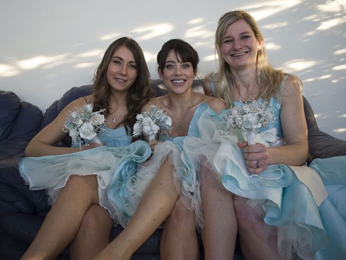 bespoke 1950's bridesmaid dress