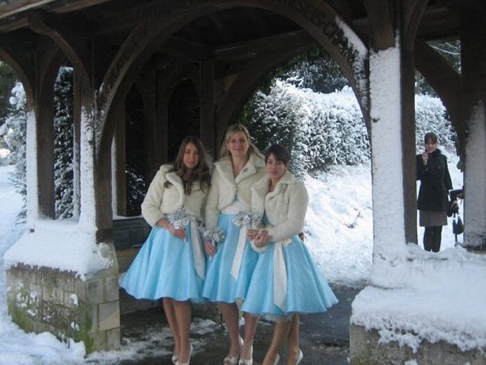 winter wedding bridesmaids dresses