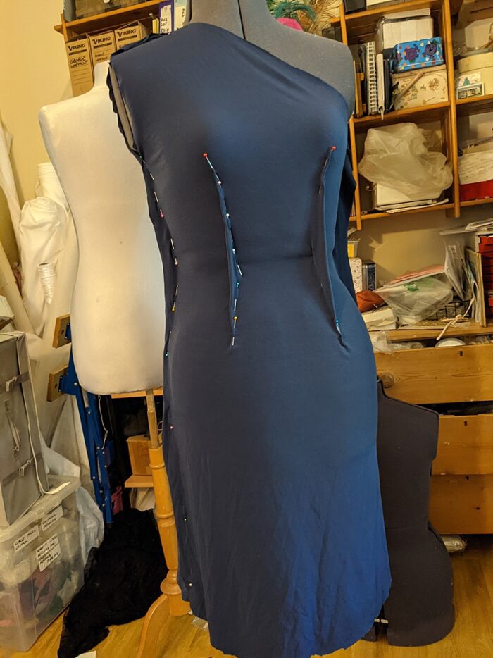 making a bespoke dress support layer