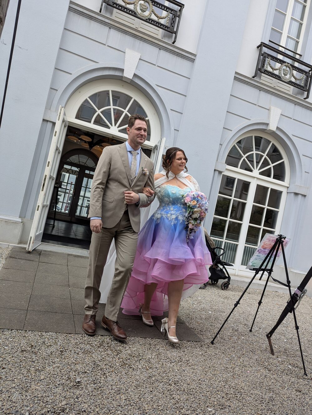custom bespoke made to measure uk south london surrey sussex essex dip dye wedding dress