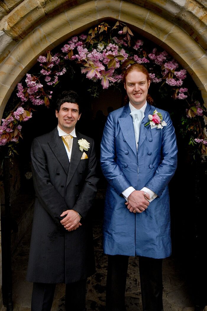 bespoke victorian Groom's silk Frock-coat