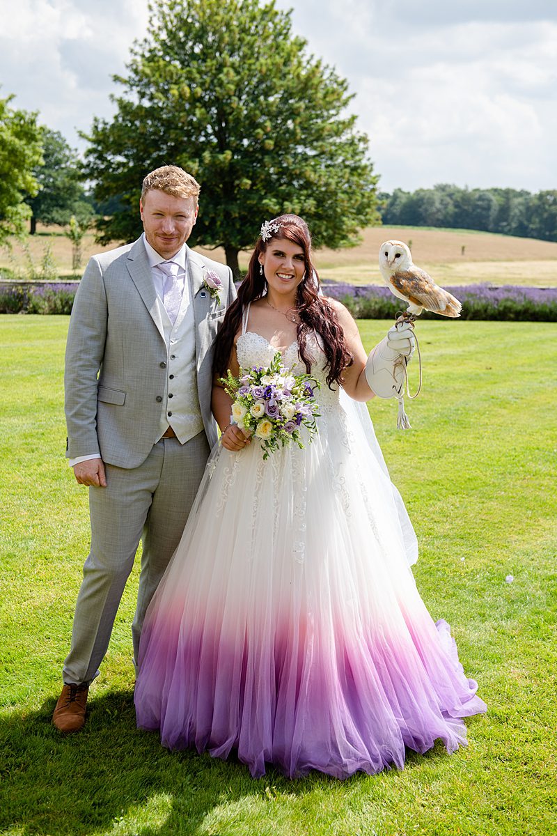 custom lilac ombre wedding dress expression