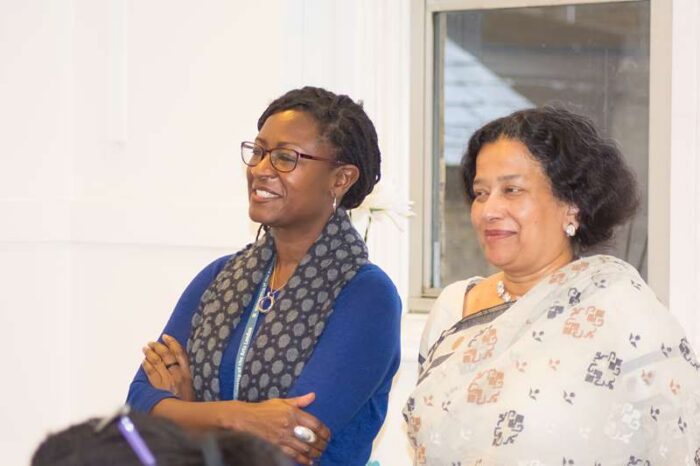 project organisers at the presentation