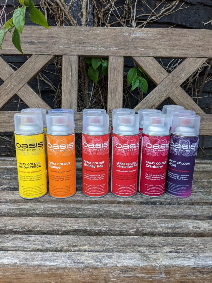 dipdye wedding dress colours oasis spray