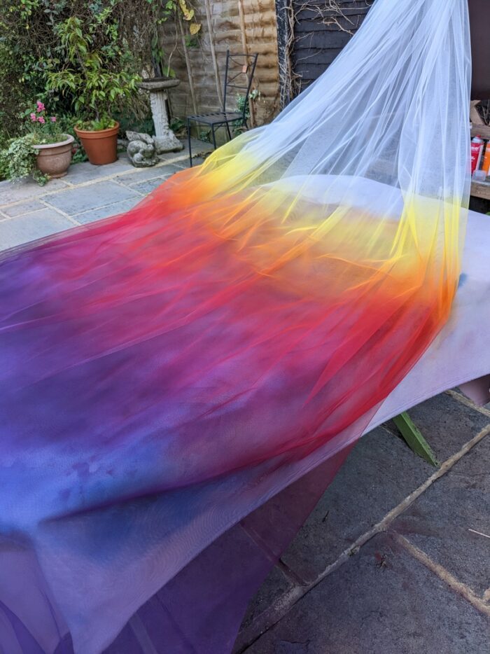 custom dipdye colour veil