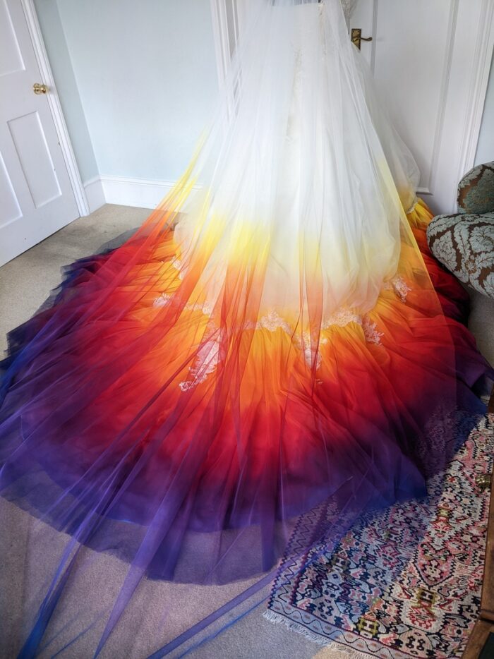 custom dipdye veil