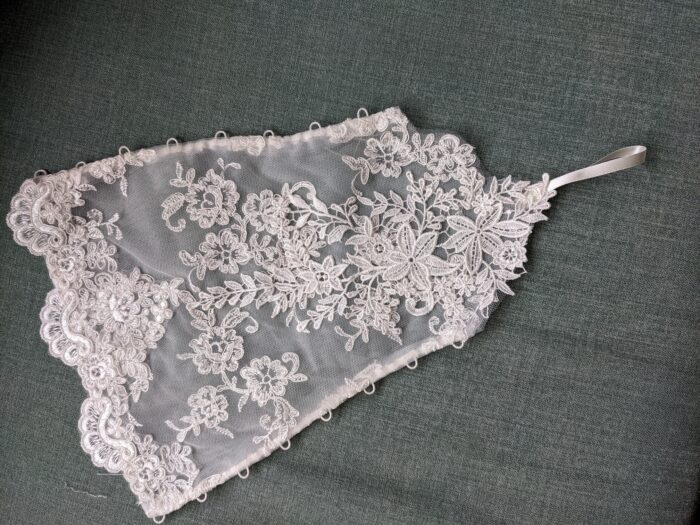 custom lace gloves surrey dressmaker
