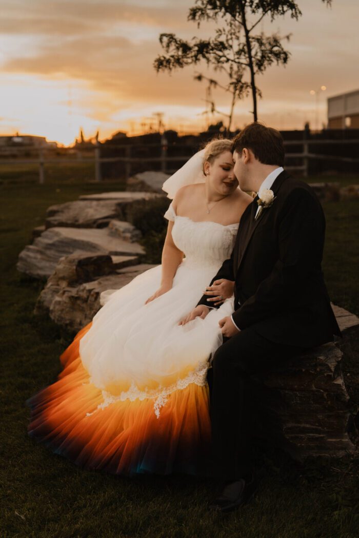 dipdye wedding dress surrey